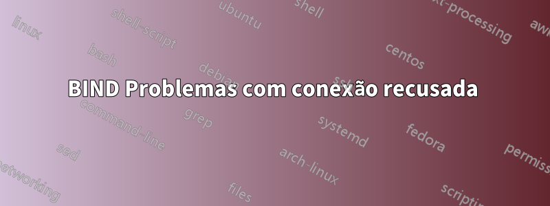 BIND Problemas com conexão recusada