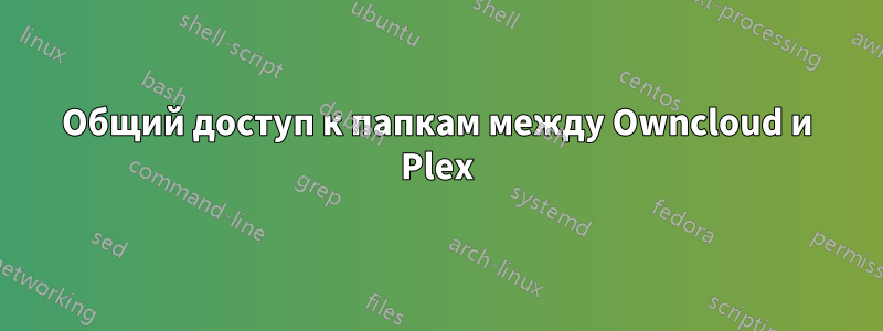 Общий доступ к папкам между Owncloud и Plex