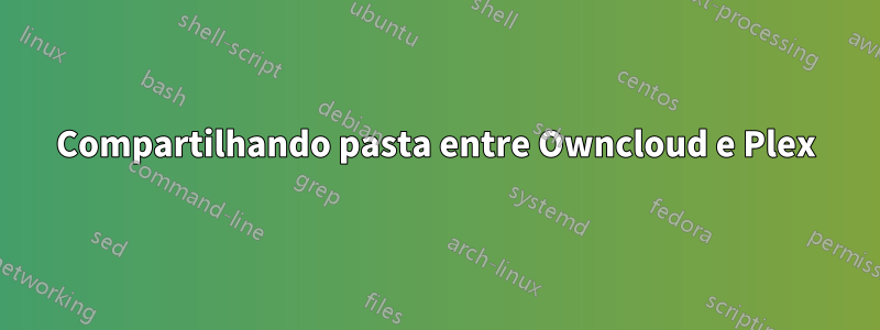 Compartilhando pasta entre Owncloud e Plex