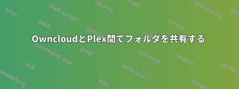 OwncloudとPlex間でフォルダを共有する