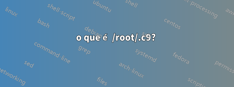 o que é /root/.c9?