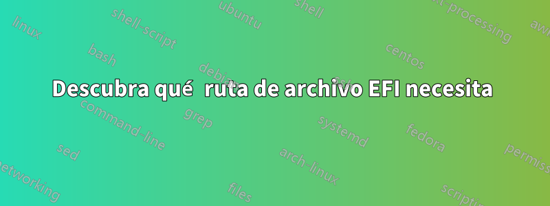 Descubra qué ruta de archivo EFI necesita