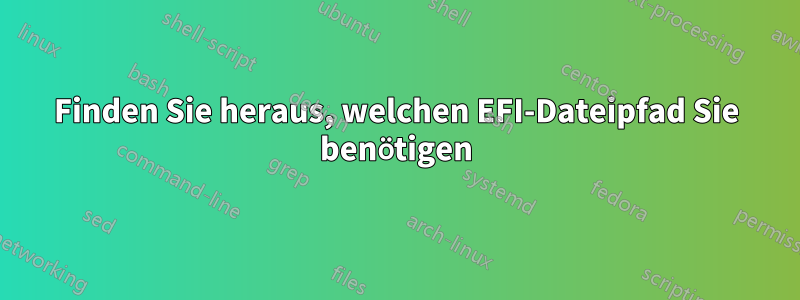 Finden Sie heraus, welchen EFI-Dateipfad Sie benötigen