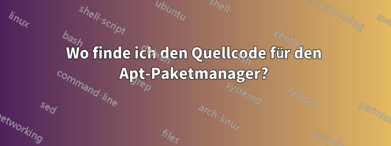 Wo finde ich den Quellcode für den Apt-Paketmanager?