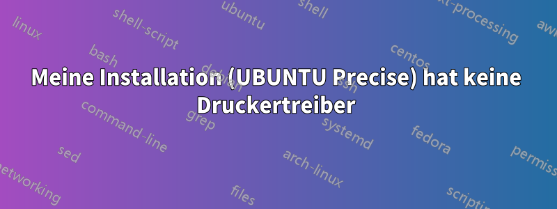 Meine Installation (UBUNTU Precise) hat keine Druckertreiber