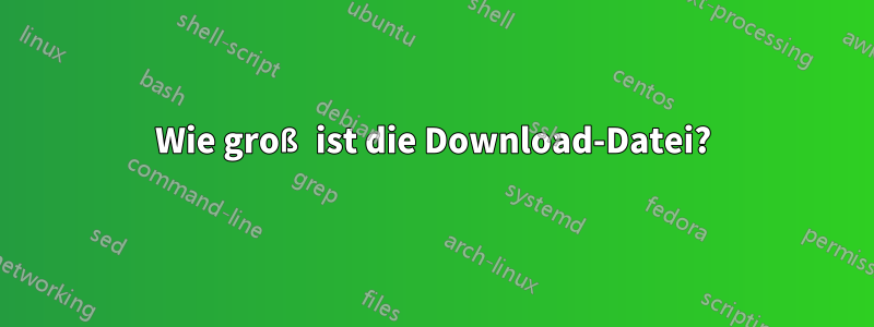 Wie groß ist die Download-Datei?