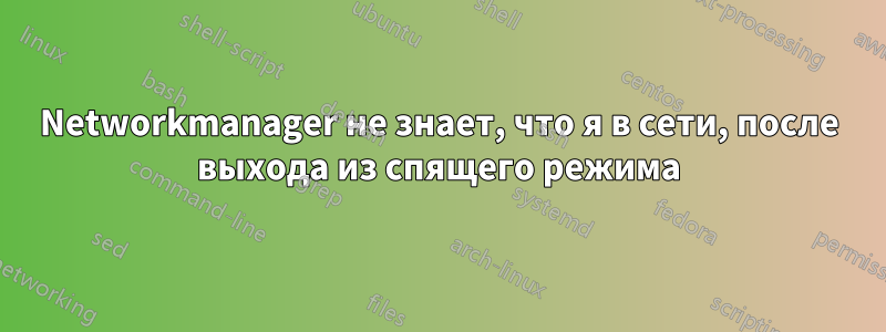 Networkmanager не знает, что я в сети, после выхода из спящего режима