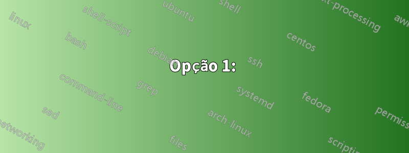 Opção 1: