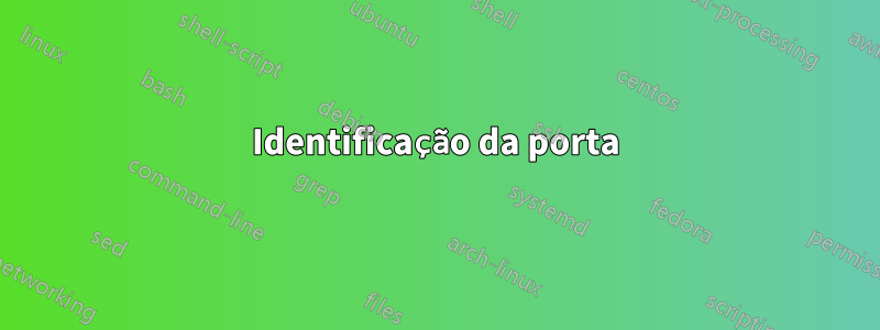 Identificação da porta