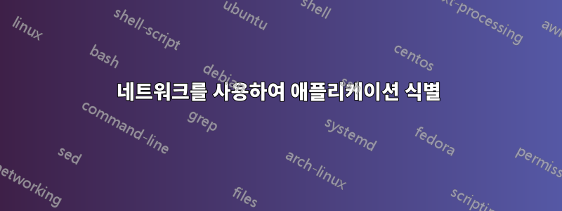 네트워크를 사용하여 애플리케이션 식별