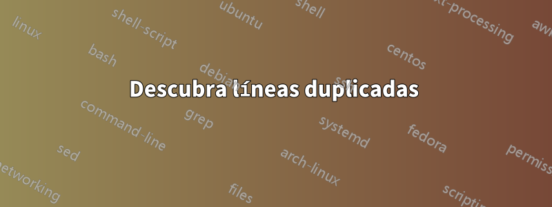 Descubra líneas duplicadas