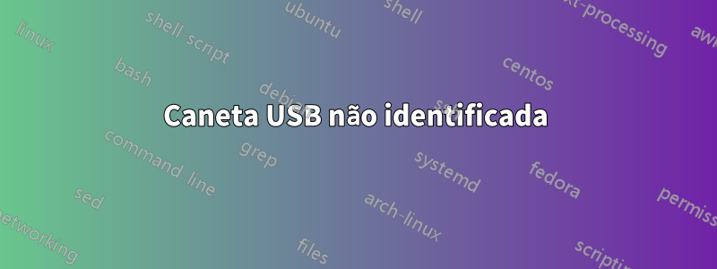 Caneta USB não identificada