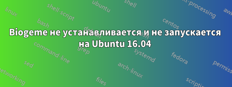 Biogeme не устанавливается и не запускается на Ubuntu 16.04