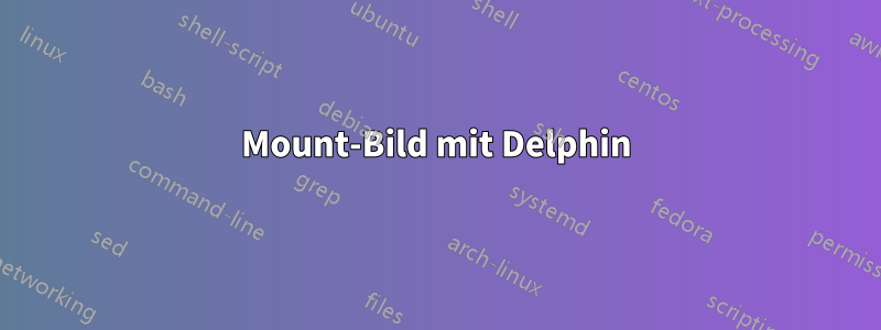 Mount-Bild mit Delphin