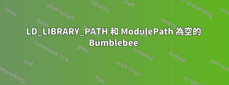 LD_LIBRARY_PATH 和 ModulePath 為空的 Bumblebee