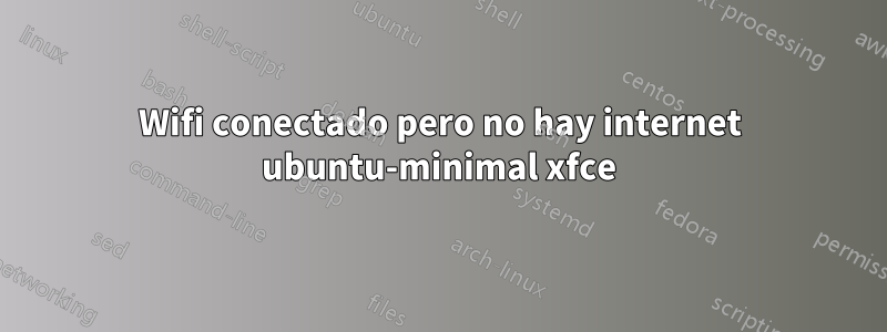 Wifi conectado pero no hay internet ubuntu-minimal xfce