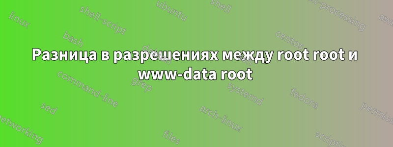 Разница в разрешениях между root root и www-data root