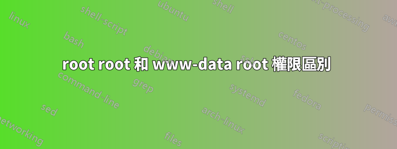 root root 和 www-data root 權限區別