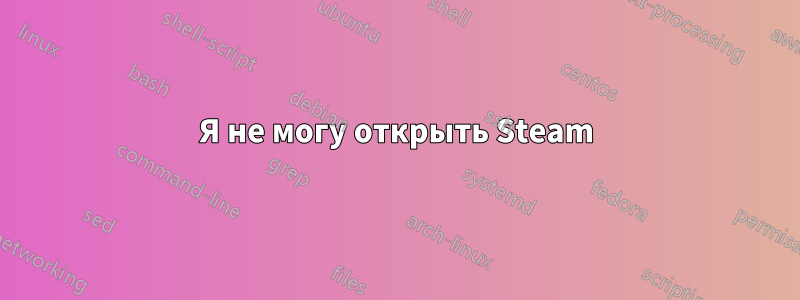 Я не могу открыть Steam