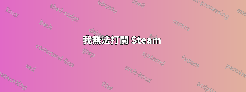 我無法打開 Steam