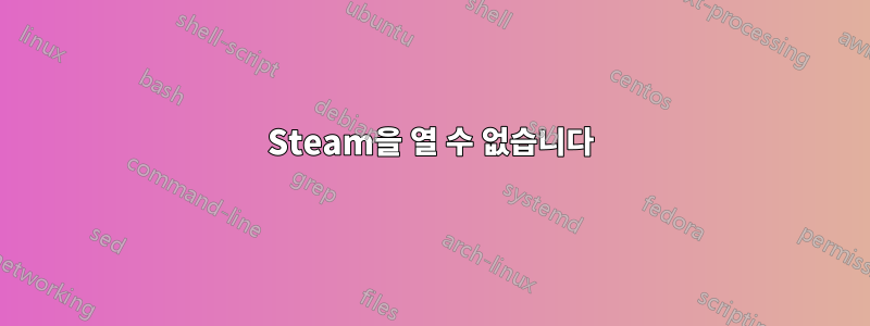 Steam을 열 수 없습니다