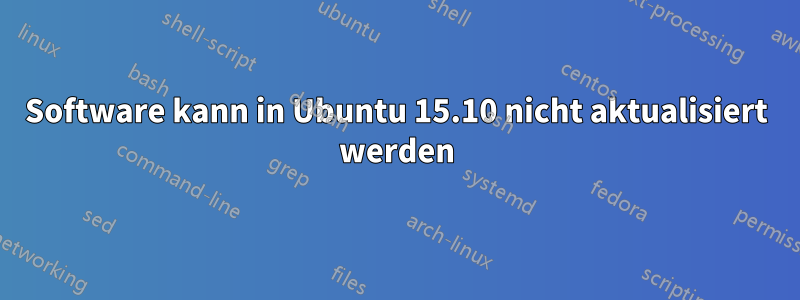 Software kann in Ubuntu 15.10 nicht aktualisiert werden