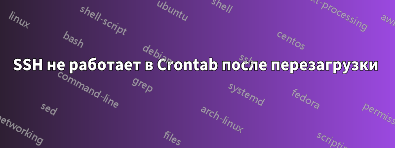 SSH не работает в Crontab после перезагрузки