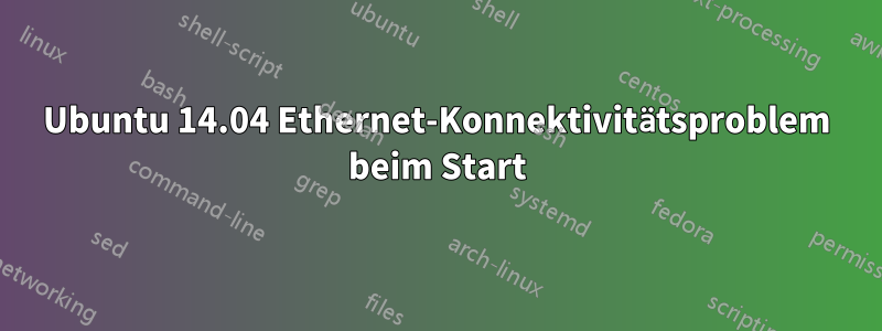 Ubuntu 14.04 Ethernet-Konnektivitätsproblem beim Start