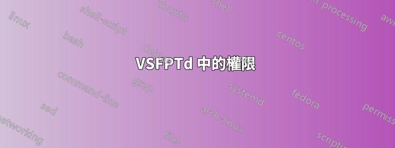 VSFPTd 中的權限