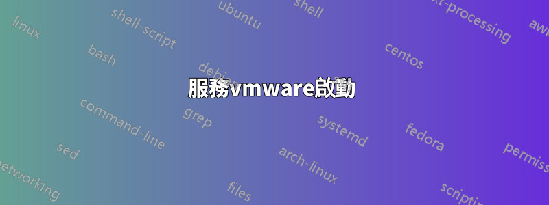 服務vmware啟動