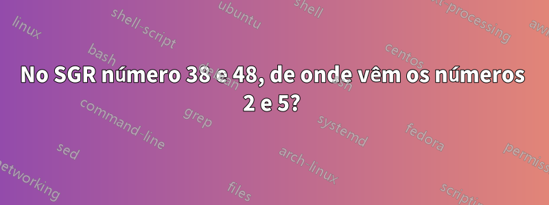 No SGR número 38 e 48, de onde vêm os números 2 e 5?