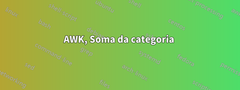AWK, Soma da categoria