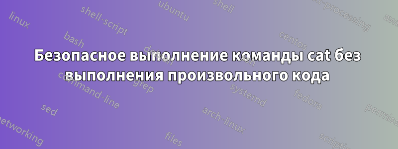 Безопасное выполнение команды cat без выполнения произвольного кода