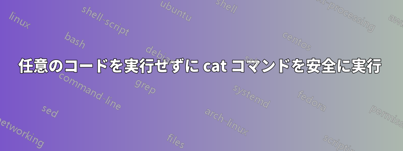 任意のコードを実行せずに cat コマンドを安全に実行