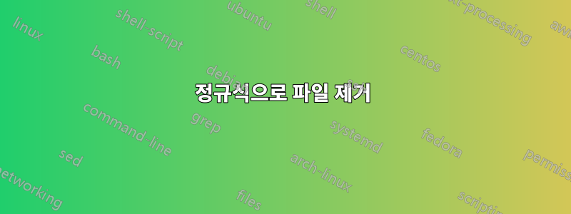 정규식으로 파일 제거