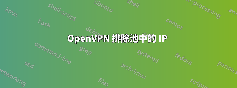 OpenVPN 排除池中的 IP