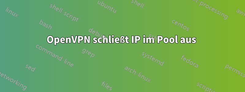 OpenVPN schließt IP im Pool aus