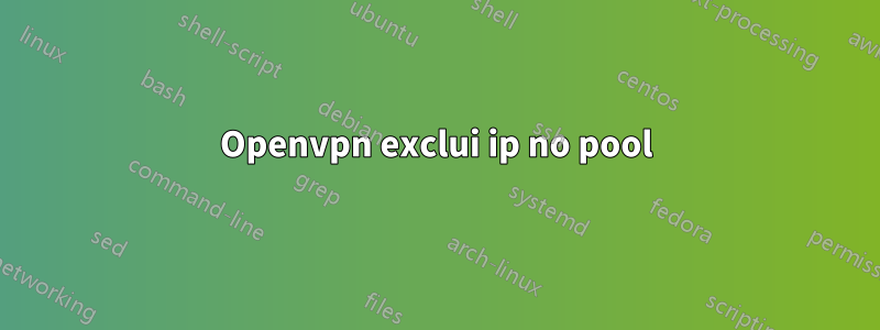 Openvpn exclui ip no pool