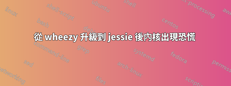 從 wheezy 升級到 jessie 後內核出現恐慌