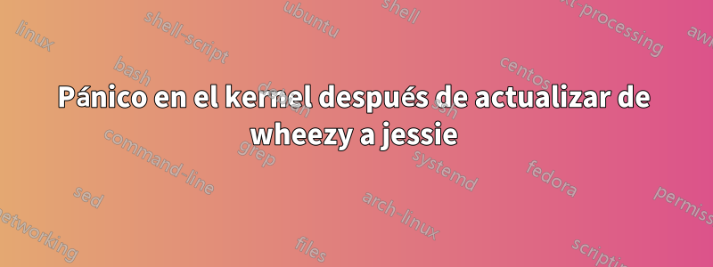 Pánico en el kernel después de actualizar de wheezy a jessie