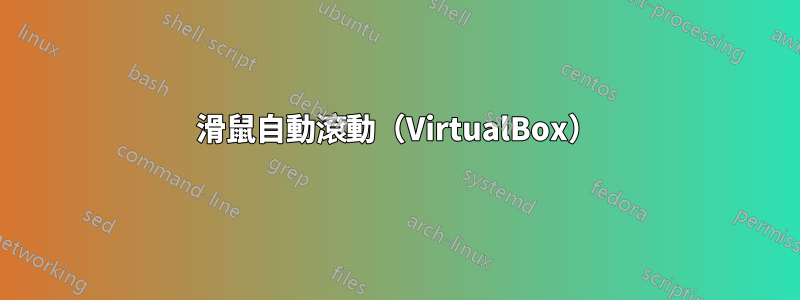 滑鼠自動滾動（VirtualBox）