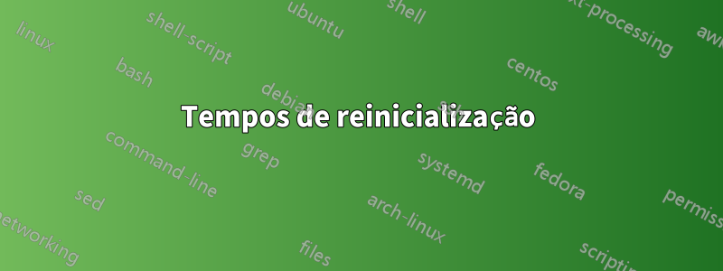 Tempos de reinicialização