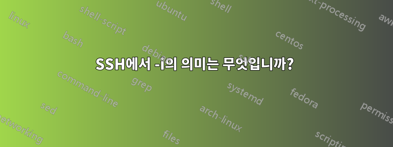 SSH에서 -i의 의미는 무엇입니까?