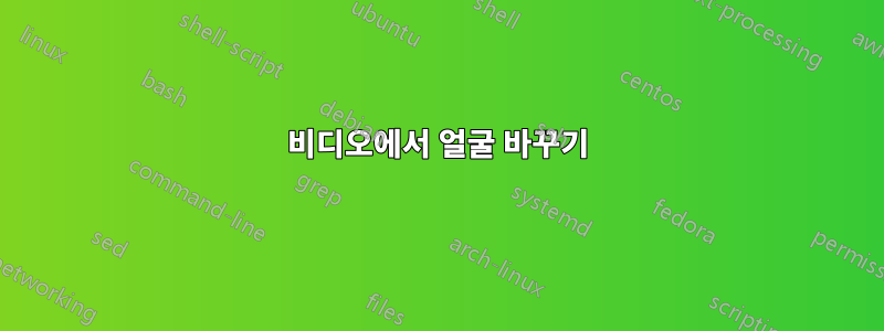 비디오에서 얼굴 바꾸기