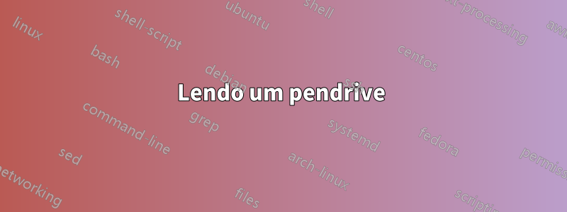 Lendo um pendrive