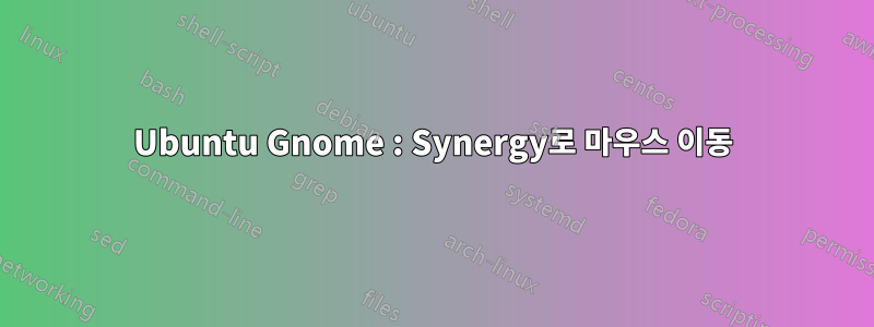 Ubuntu Gnome : Synergy로 마우스 이동