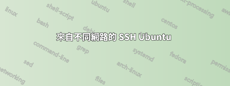 來自不同網路的 SSH Ubuntu