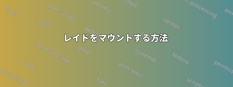 レイドをマウントする方法