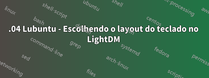 14.04 Lubuntu - Escolhendo o layout do teclado no LightDM