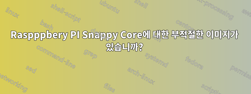 Raspppbery PI Snappy Core에 대한 부적절한 이미지가 있습니까?